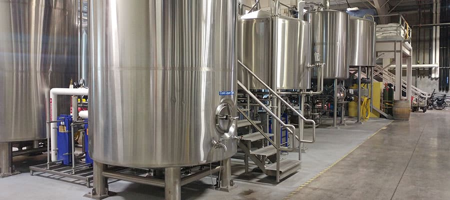 Фильтрационный чан на пивном заводе